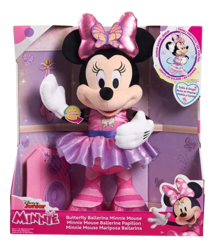 Minnie Mouse Mariposa Bailarina Luces Y Sonidos Color Multicolor