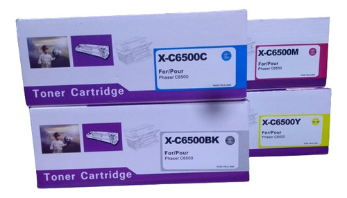 Toner Compatible Xerox 6500bk/c/y/m Para Workcentre 6505n 