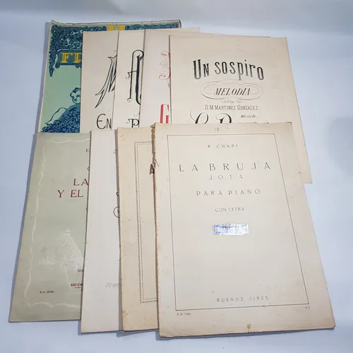 Antiguas Partituras Para Piano. Música Gallega. 51694. (Usado)