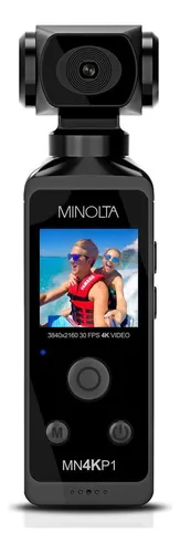 Videocámara De Bolsillo Minolta Mn4kp1 4k Ultra Hd Para