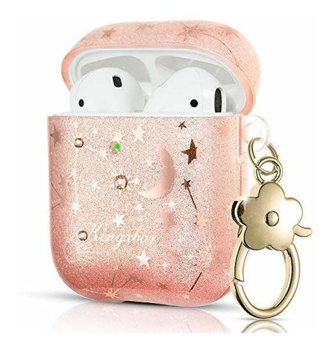 Kingxbar Funda De Caja AirPods Litera Para Mujer Jk1ca