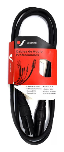 Cable Dmx Iluminacion Xlr Canon 1,5 Metros Venetian Dmx0202