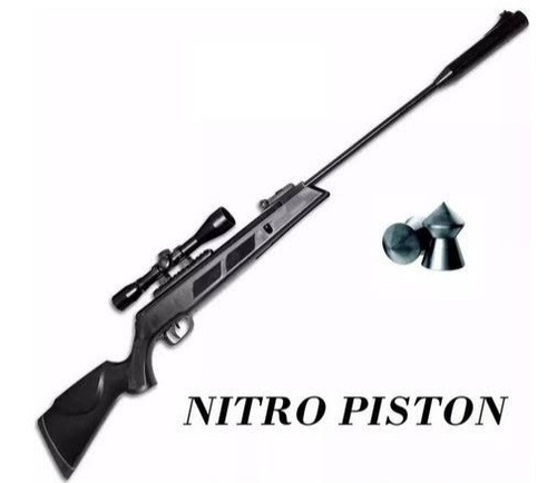Potente Carabina De Nitro Pistón Calibre 5.5mm Modelo Kombat
