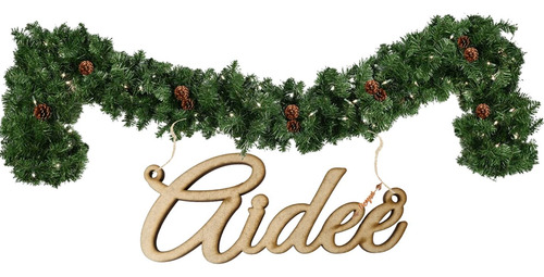 Nombre Personalizado Para Árbol De Navidad 8 Cm Alto 9pzas