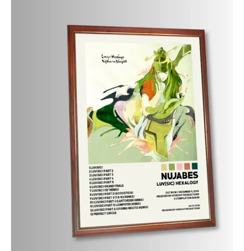 Nujabes Shing02 Poster Album Luv(sic) Hexalogy En Cuadro