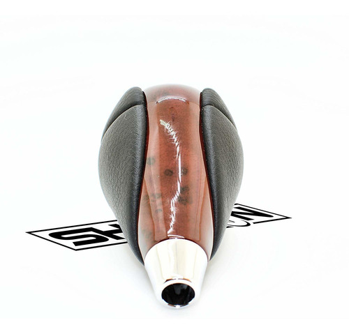 Shiftin De Piel Rojo Cereza Madera De Nogal Gear Shift Knob
