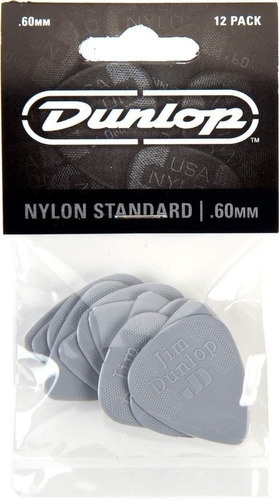 Dunlop - Púa Para Guitarra (nailon, 2.362 In, 1 Docena)