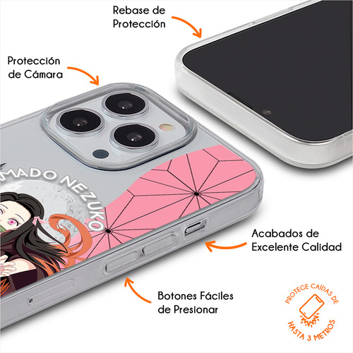 Funda Para Realme Demon Slayer Nezuko Kimono Case Anticaída