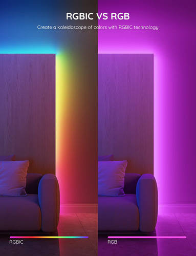 Govee Tira De Luces Led Inteligentes Rgbic Que Cambian De