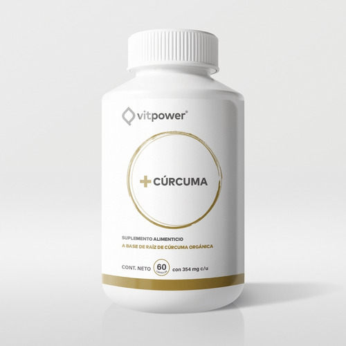 Suplemento De Cúrcuma Orgánica 700mg Por Porción 60 Cápsulas