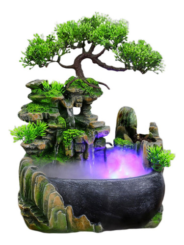 Fuente De Escritorio Rocío Con Niebla Multicolor Con Niebla