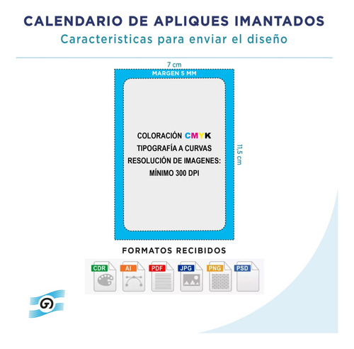 Almanaques Para Heladera - Con Imán X100u.