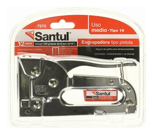 Santul 7970 Engrapadora Tipo Pistola Uso Ligero 5/16  Y 1/4 