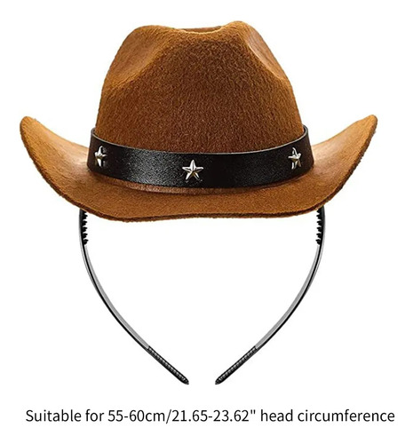 Mz Sombrero, Diadema, Fiesta, Estilo Vaquera, Sombrero