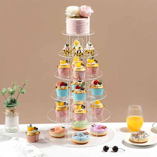 Soporte Acrílico Para Cupcakes, Soporte Para Té 5 Niveles