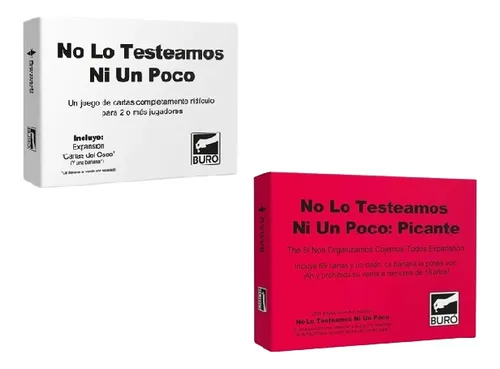 No Lo Testeamos Ni Un Poco + Picante Combo Juego De Cartas