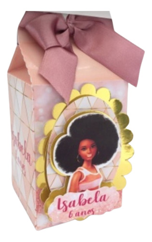 10 Cajitas Milk Box De Barbie Morena