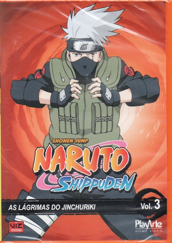 Naruto Shippuden Dvd Vol. 03 As Lágrimas Do Jinchuriki