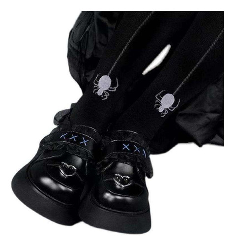 Gótico Dark Punk Lolita Mary Jane Zapatos Plataforma