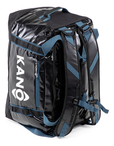 Bolso mochila impermeable negro Kano Outdoor 40L black plegable