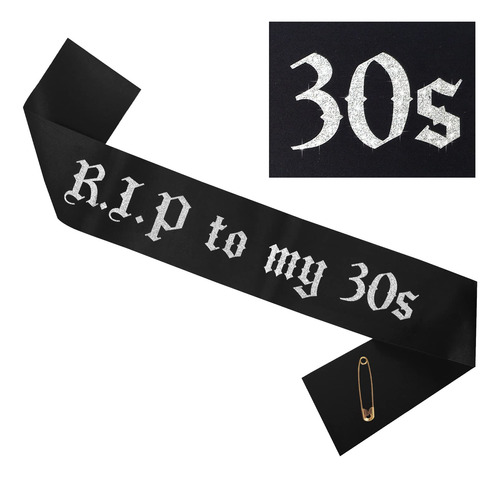 Banda Cumpleaño R.i.p To My 30s Rip Para Niña 40