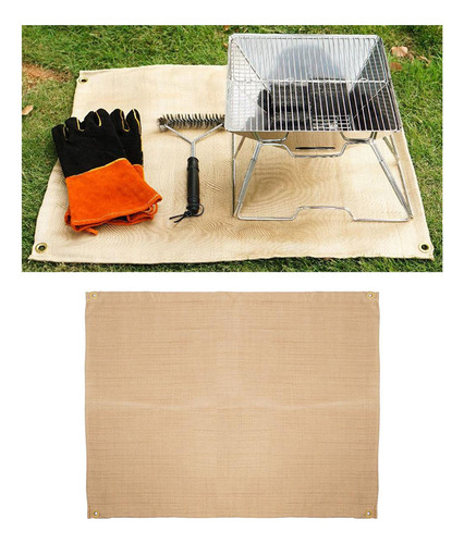 Fuego Retardante Bbq Mat Manta Piso Alfombra Ignífuga