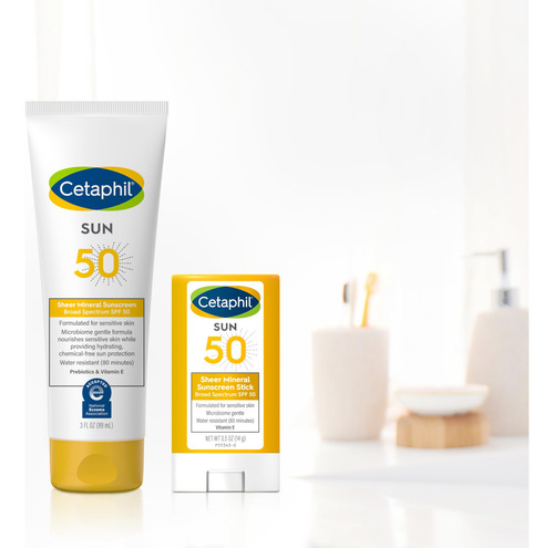 Protetor Solar Cetaphil Sheer Mineral Stick Spf 50 3g