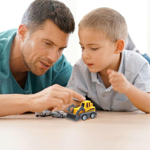 Set De Excavadora Con Coche A Fricción Creativo