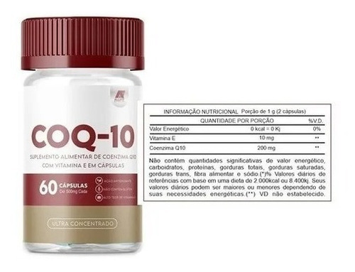 Cápsulas De Coq-10 Coenzima Q10 Coq-10 60 Unidades