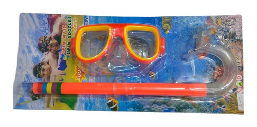 Imagen 6 de 9 de Lentes Buceo Niño Niña Snorkel Mascara Nadar Piscina Playa