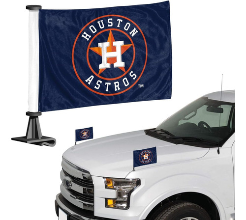 61844 Houston Astros Ambassador Car Flags 2 Pack Mini A...