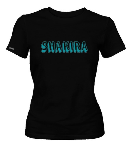 Camiseta Estampada Shakira Logo Música Bzrp Mujer Dama Dbo 