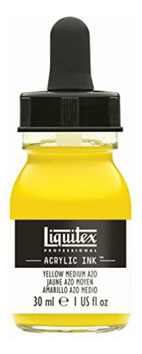 Liquitex Professional Acrylic Ink 1-ounce Jar, Yellow Medium