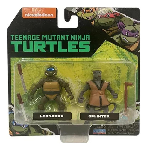 Tortugas Ninja 2 Figuras Articulada 81140 Leonardo Splinter