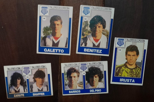 5 Figuritas Futbol ** Talleres De Cordoba ** 1993