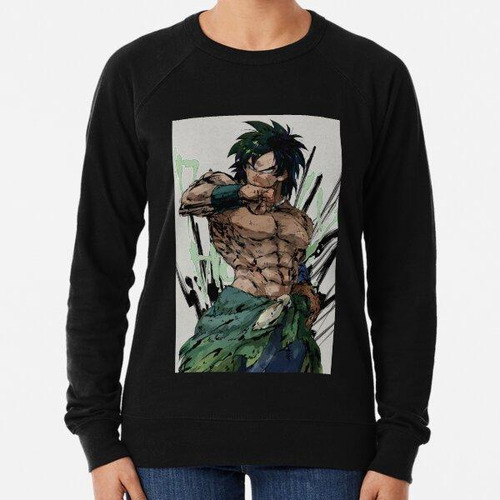 Buzo Póster Estilo Broly Verde Calidad Premium