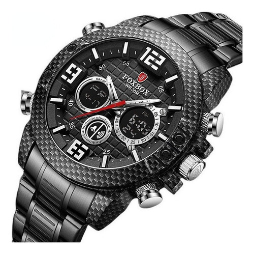 Relojes Impermeables De Acero Inoxidable Foxbox Business Par