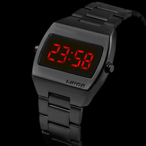 Relógio Masculino Lince Digital Preto Mdn4620lvxpx