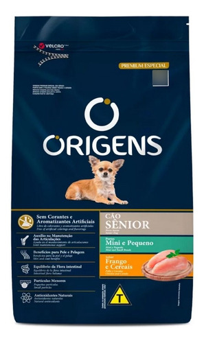 Ração Origens Cães Sênior Pequeno Frango E Cereais 3kg