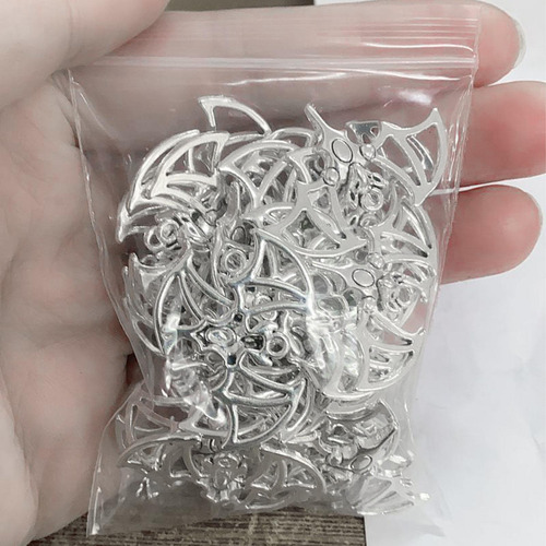 5 X 30 Uds Colgantes De Animales Dijes De Metal Plata