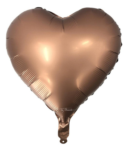 Globos Corazón Mate X2uni  Metalico De 46 Cm - Cotillón 