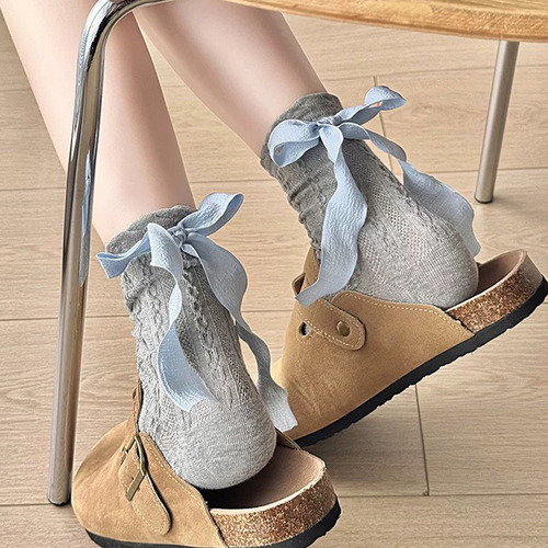 Calcetines De Algodón Transpirables Para Mujer, 5 Pares