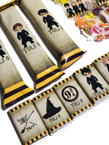  Golosinas Personalizadas X 30 Harry Animado Candy Bar 