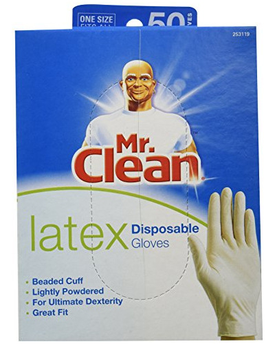 Guantes Desechables De Látex Mr. Clean