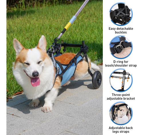 Silla De Ruedas Para Perros Pibeibuk Para Patas Traseras, Ay