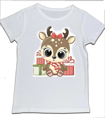 Camiseta Niño Ciervo Bebe Navidad