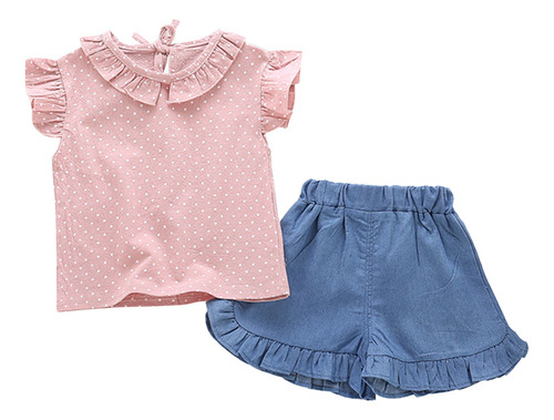 Tops Para Niños, 2 Piezas, Conjuntos De Trajes De Falda Para