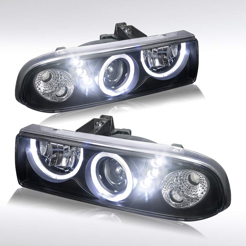 Autozensation Para Chevy Pickup Blazer Led Dual Halo Faro