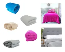 Comprar Cobijas Termicas Cama Juego De Alcoba Cama Doble Piel Suave 