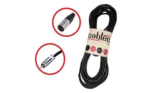 Cable De Audio Xlr Canon Macho A Rca 1 Metro Cab-tec Neutrik